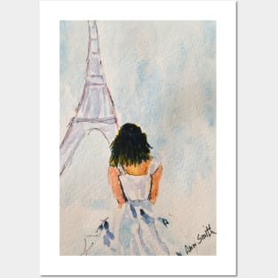 Girl in Paris Posters and Art